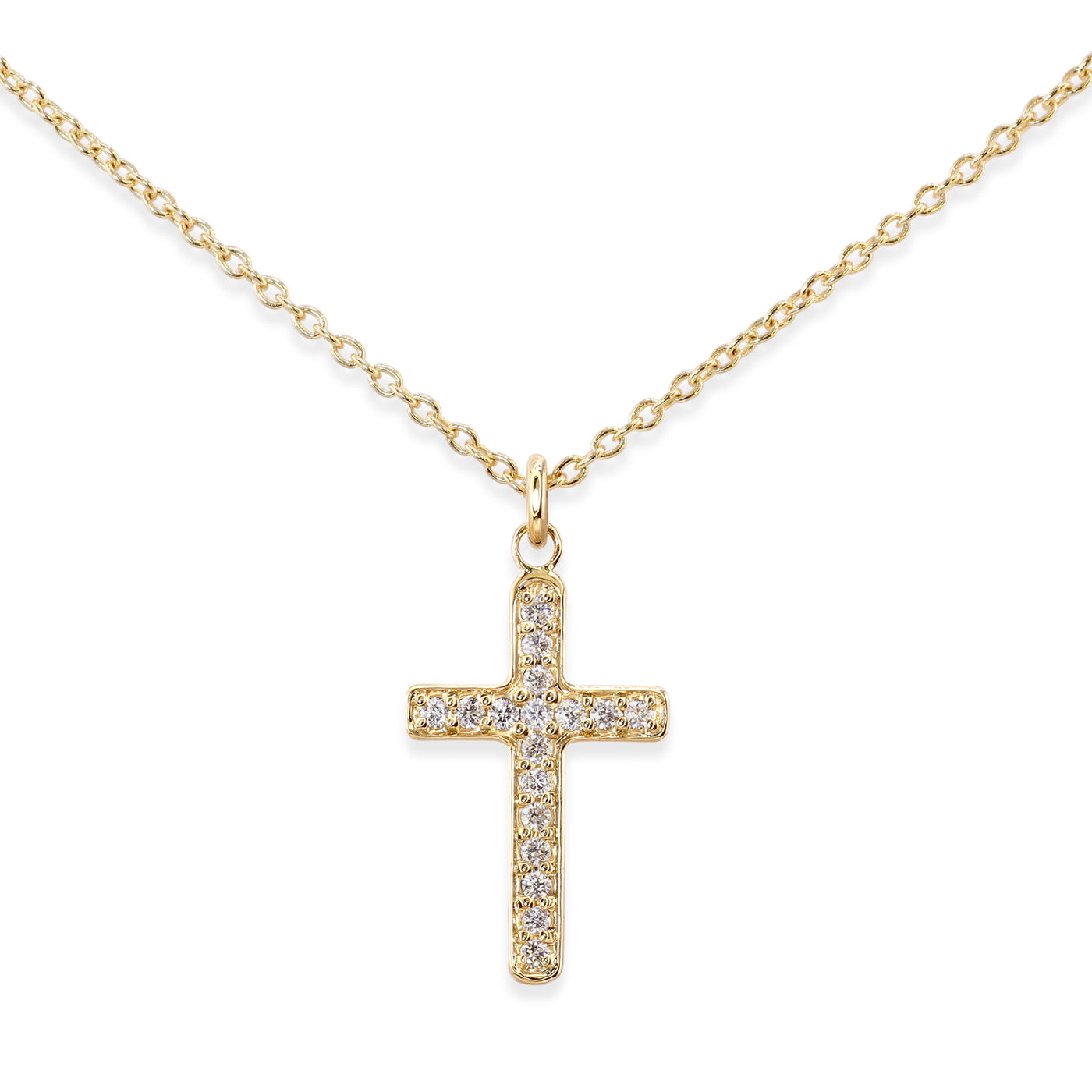 DIAMOND CROSS NECKLACE