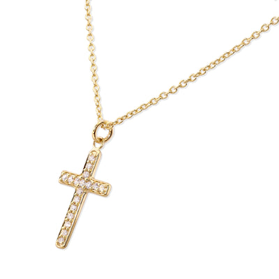 DIAMOND CROSS NECKLACE