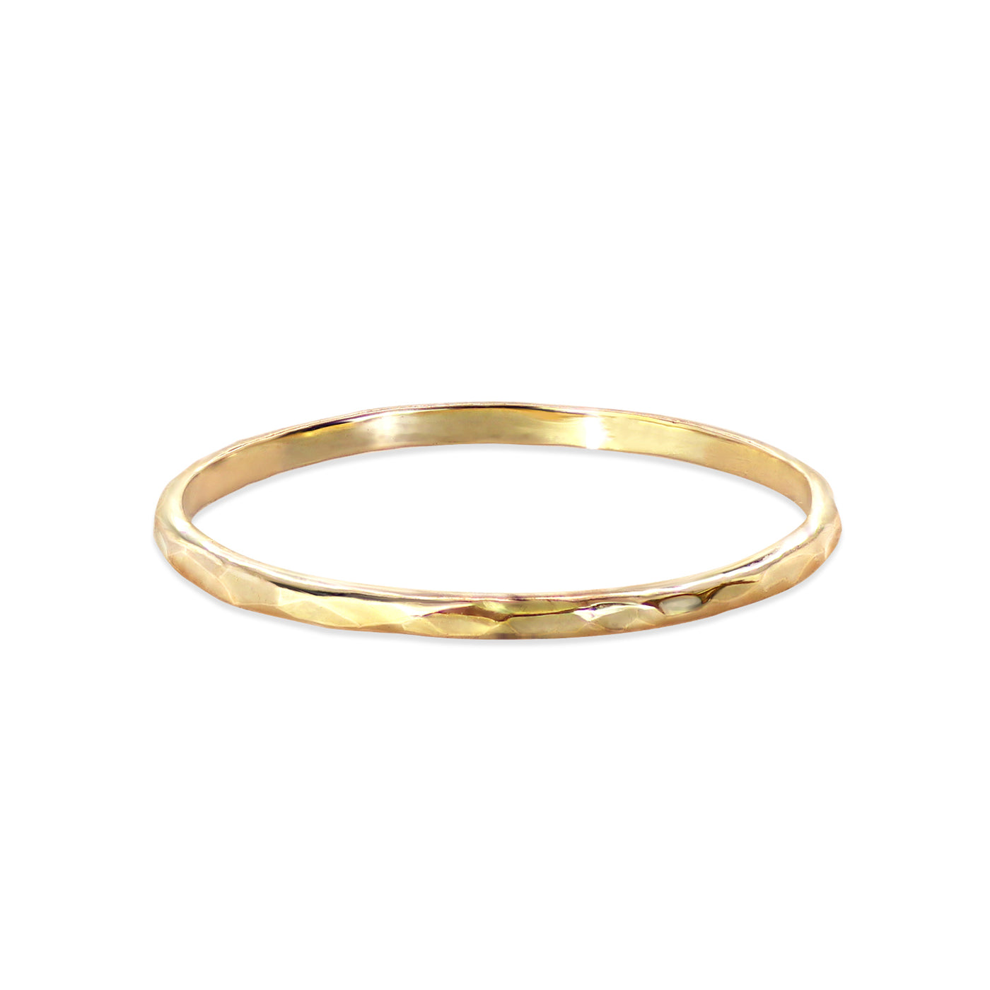 GOLD HAMMERED RING